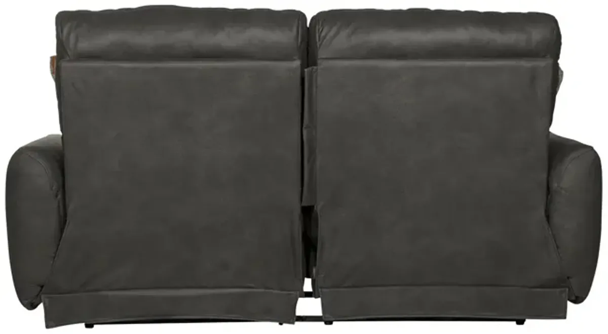 Bronx Power Reclining Loveseat - Charcoal