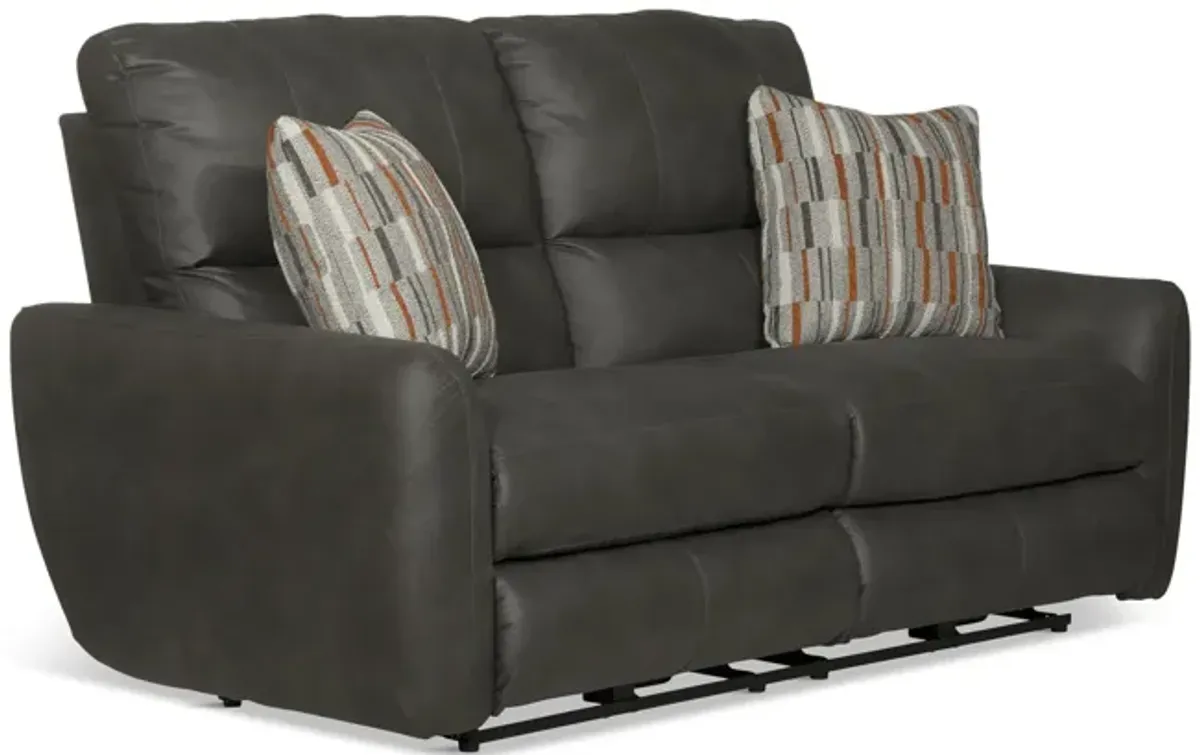 Bronx Power Reclining Loveseat - Charcoal