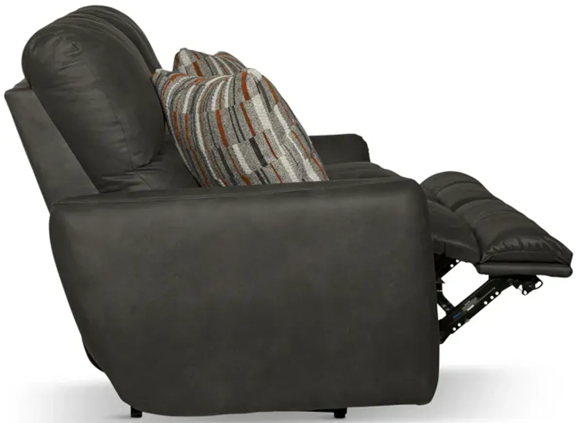 Bronx Power Reclining Loveseat - Charcoal