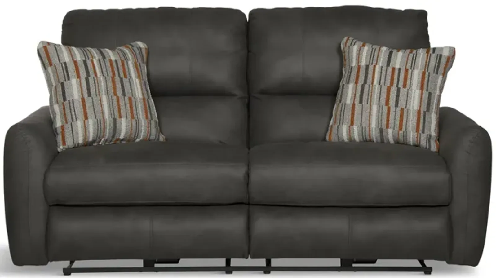 Bronx Power Reclining Loveseat - Charcoal