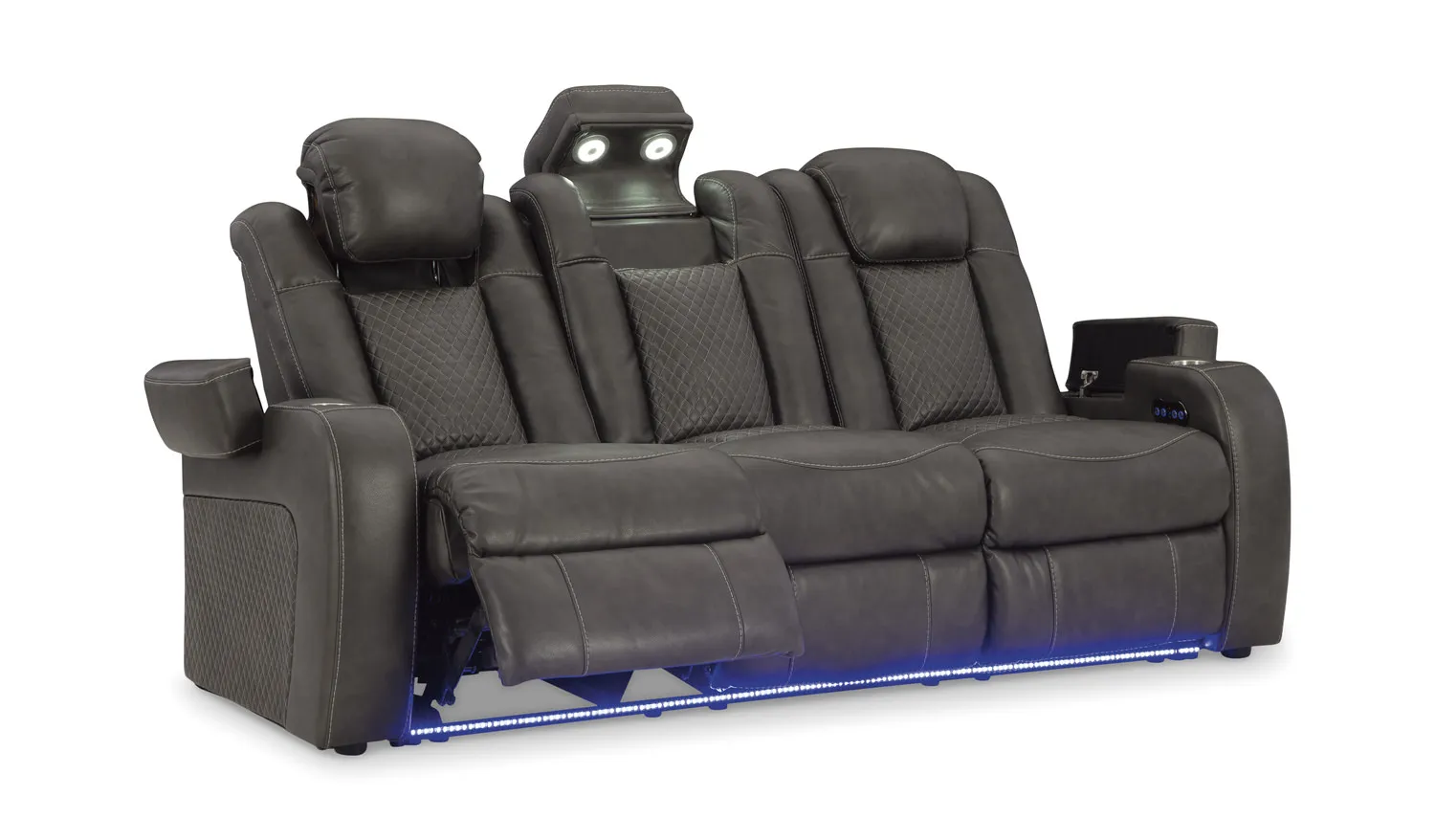 Astro Power Reclining Sofa - Shadow