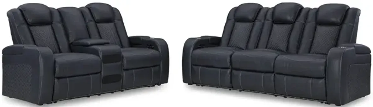 Astro Power Reclining Sofa - Sapphire