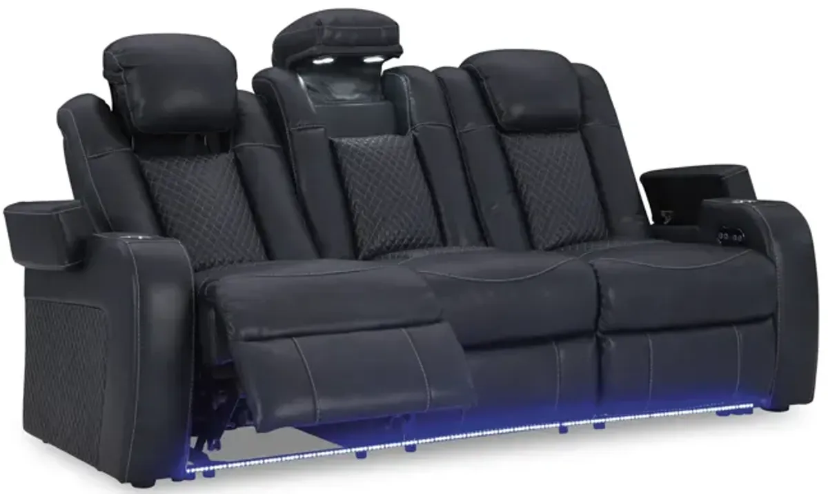 Astro Power Reclining Sofa - Sapphire