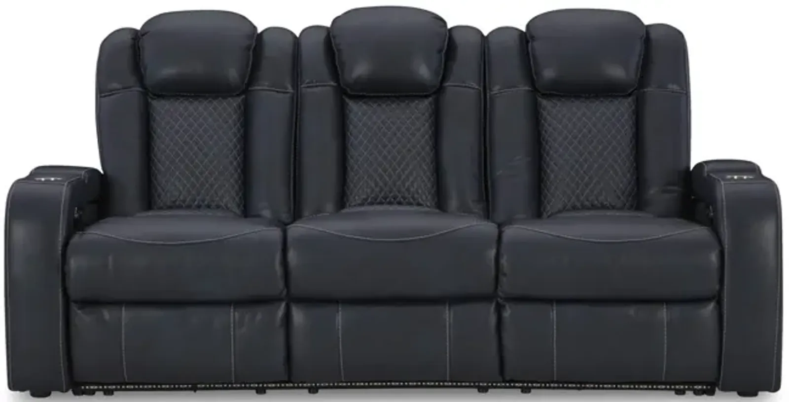 Astro Power Reclining Sofa - Sapphire