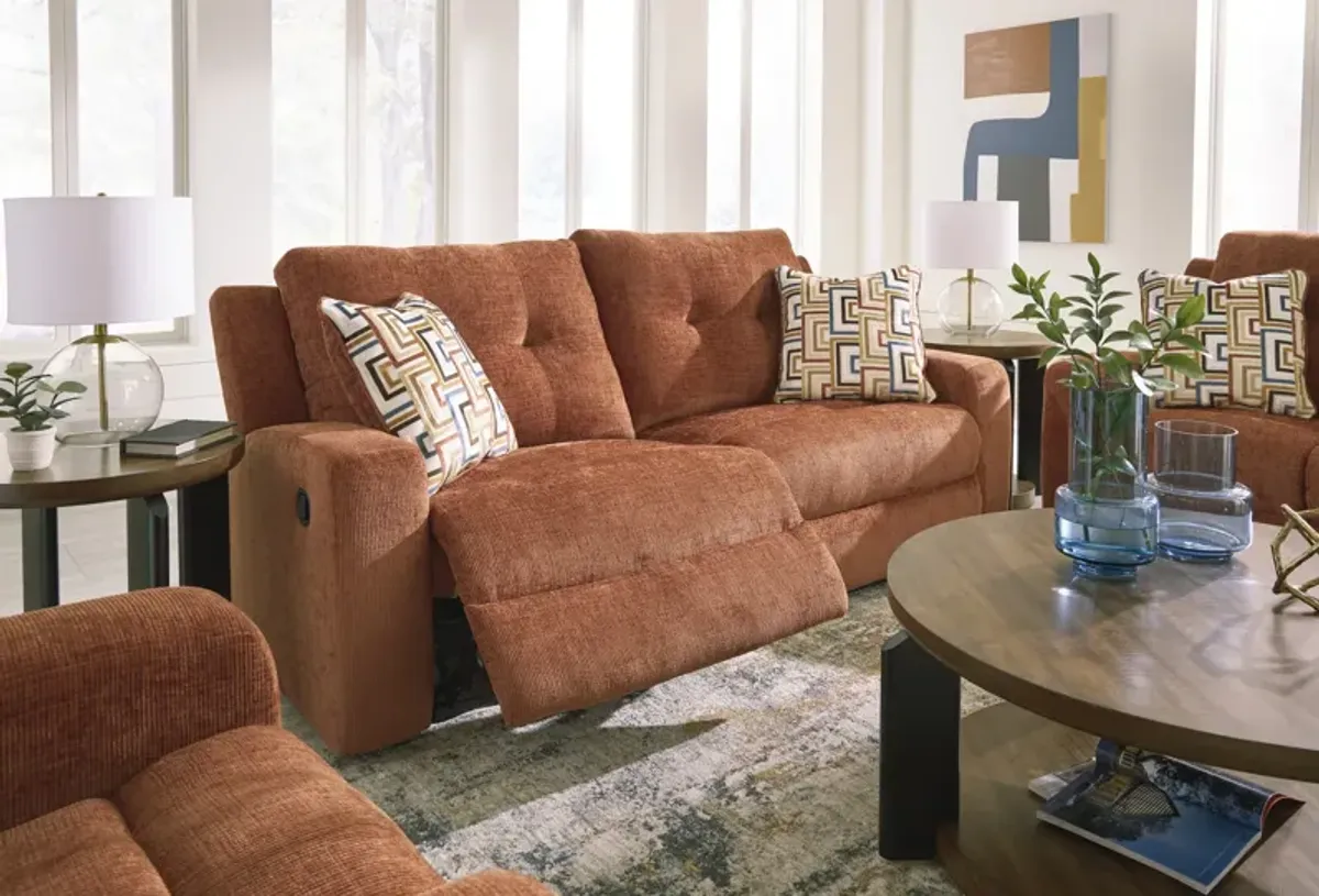 Malone Reclining Sofa - Spice