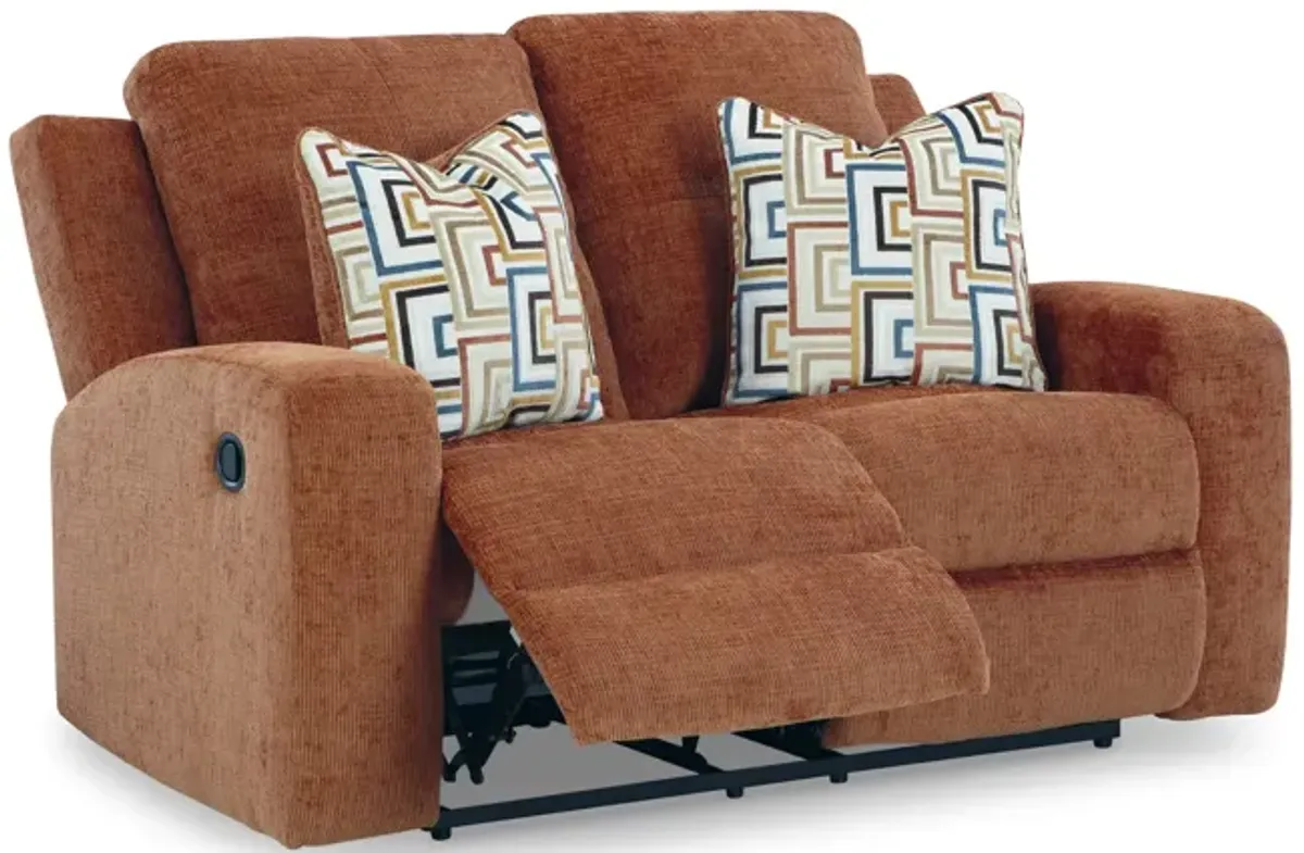 Malone Reclining Loveseat - Spice