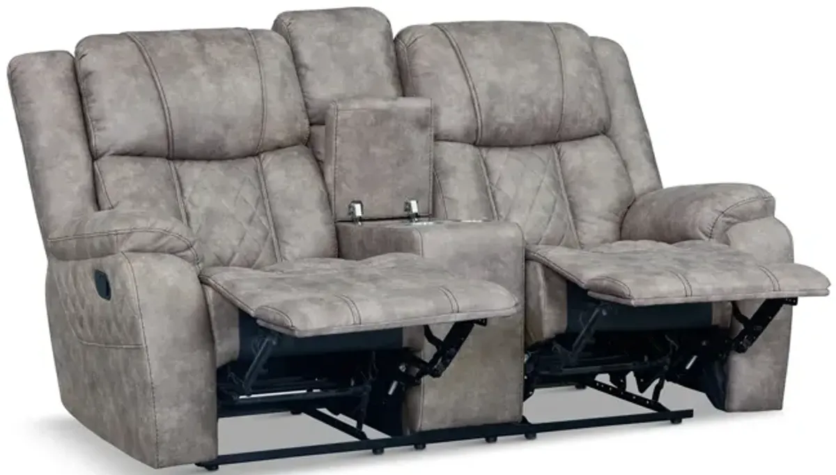 Ashby Reclining Loveseat With Console