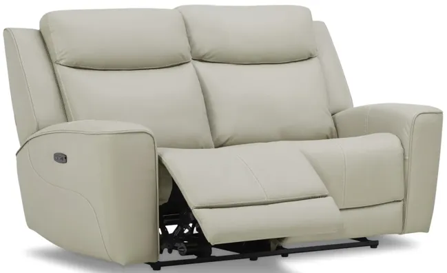 Fenton Leather Power Reclining Loveseat