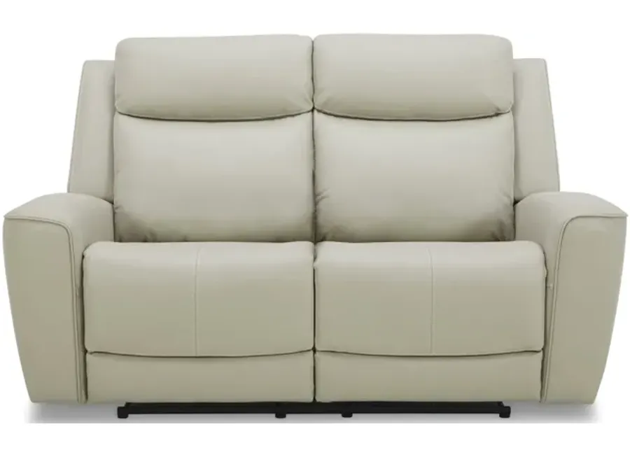 Fenton Leather Power Reclining Loveseat