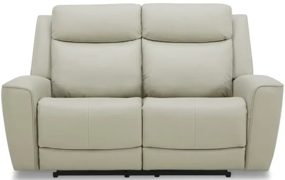 Fenton Leather Power Reclining Loveseat