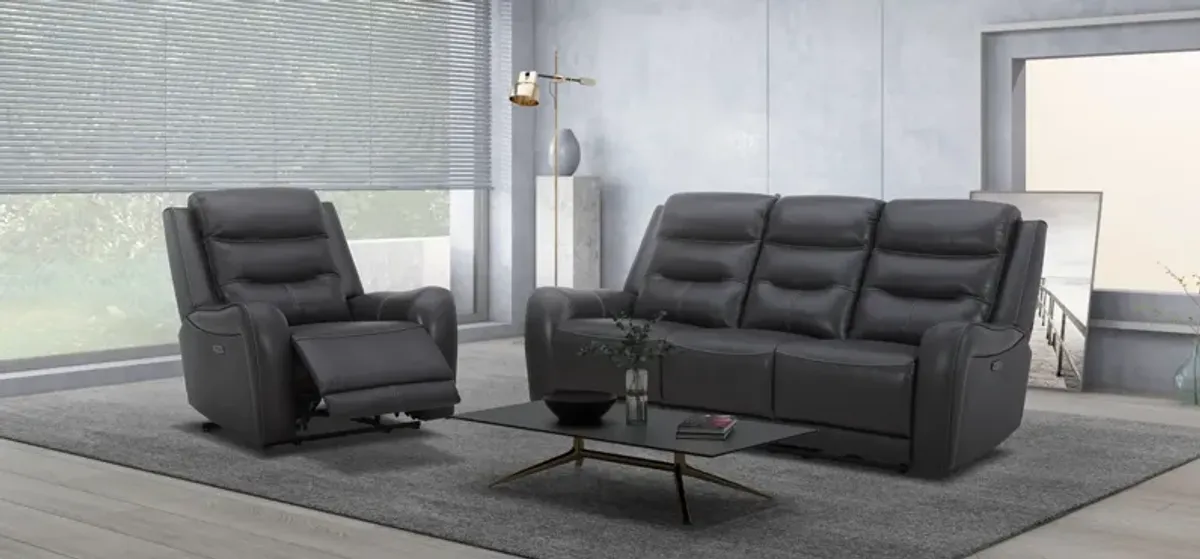 Steven Leather Power Reclining Sofa