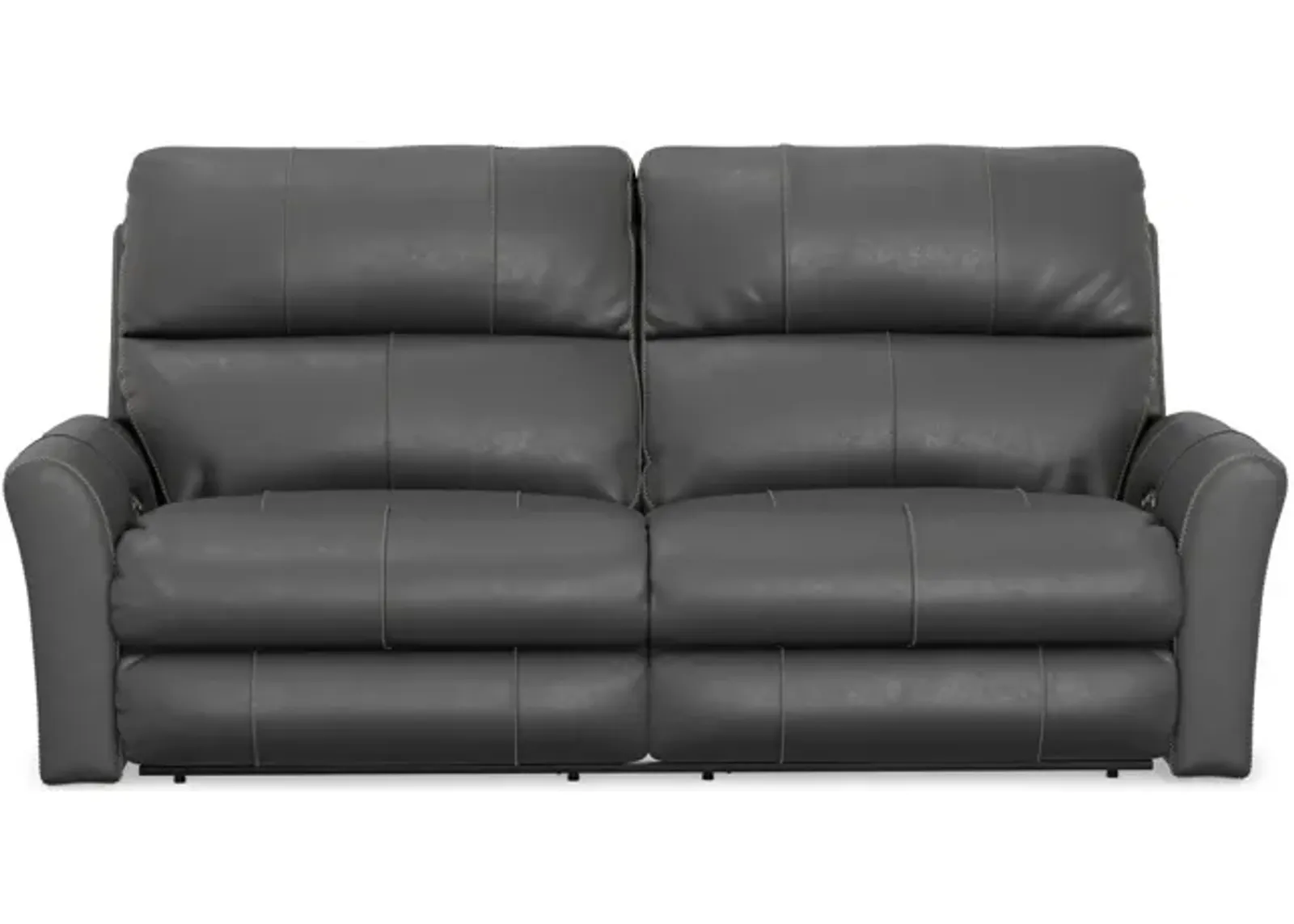 Holmes Leather Power Reclining Sofa - Anthrocite