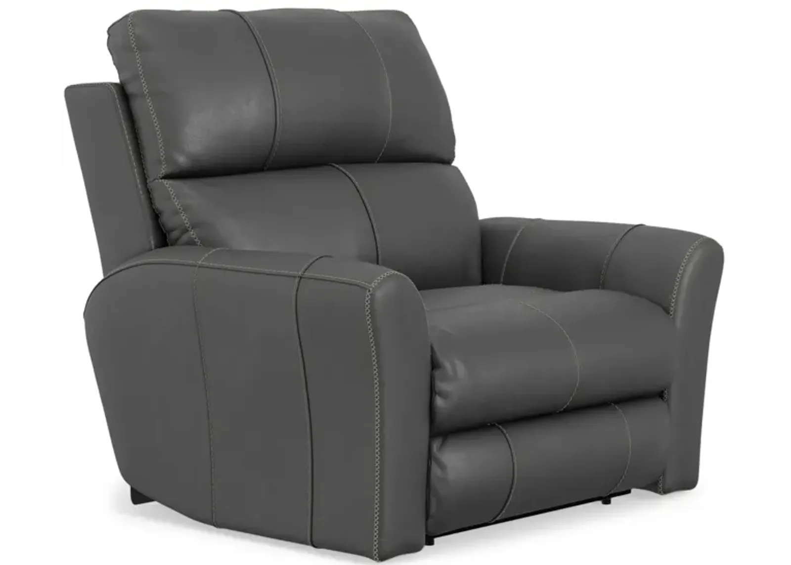 Holmes Leather Power Recliner - Anthrocite