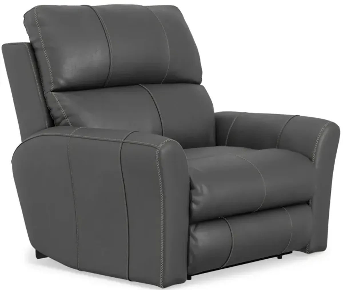 Holmes Leather Power Recliner - Anthrocite