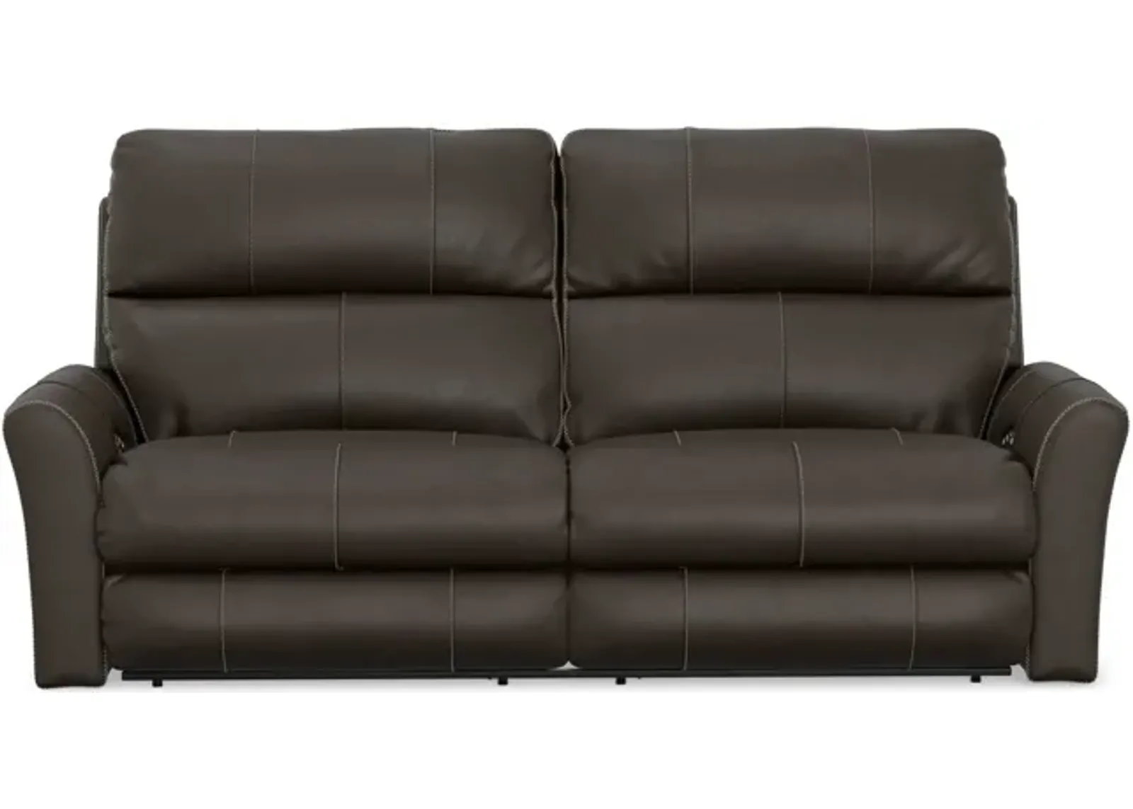 Holmes Leather Power Reclining Sofa - Coffee