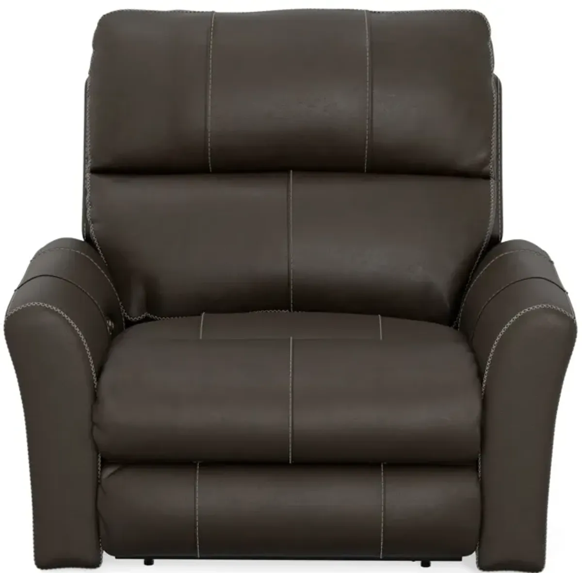 Holmes Leather Power Recliner - Coffee