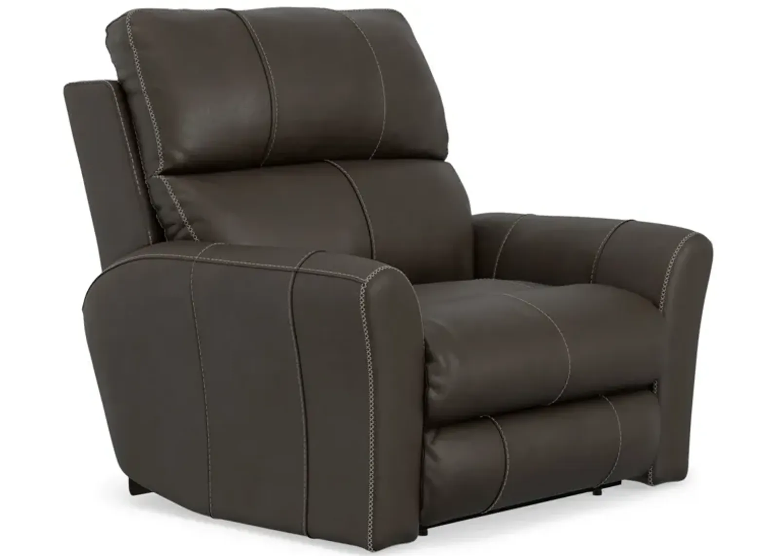 Holmes Leather Power Recliner - Coffee