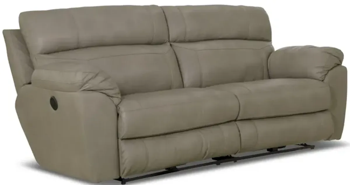 Watson Leather Power Sofa - Putty