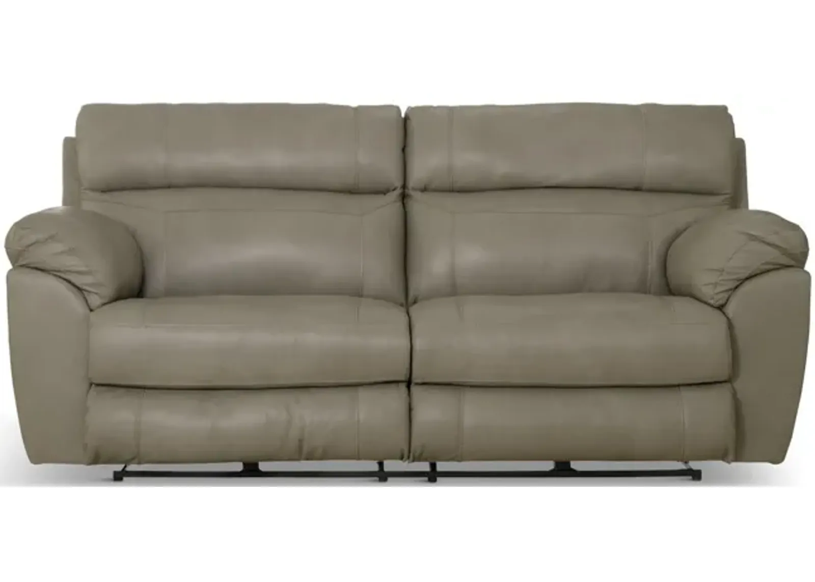 Watson Leather Power Sofa - Putty