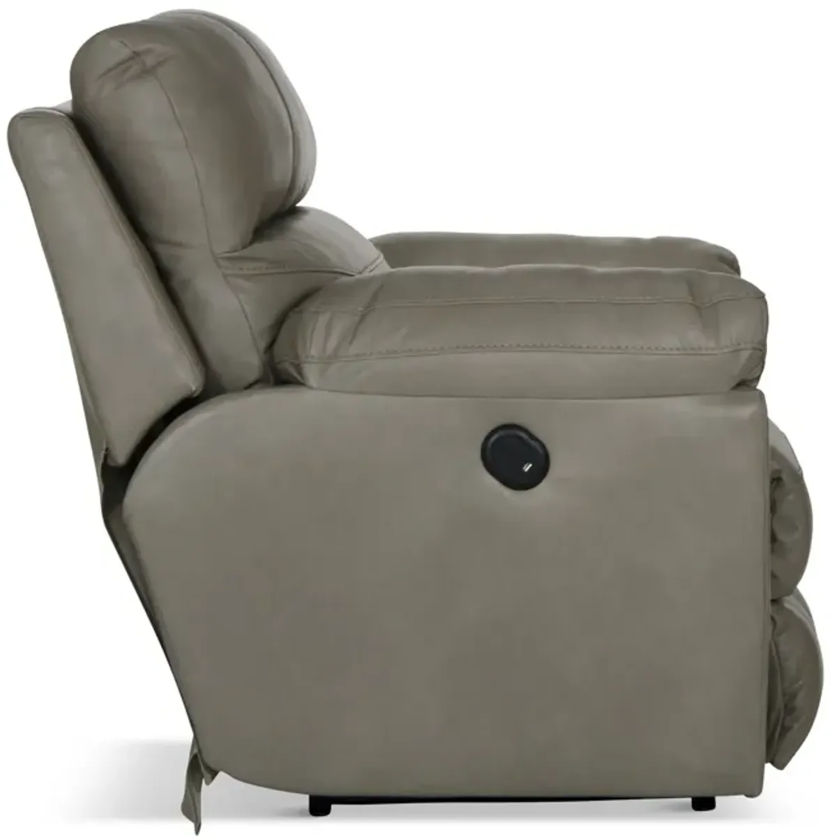 Watson Leather Power Recliner - Putty