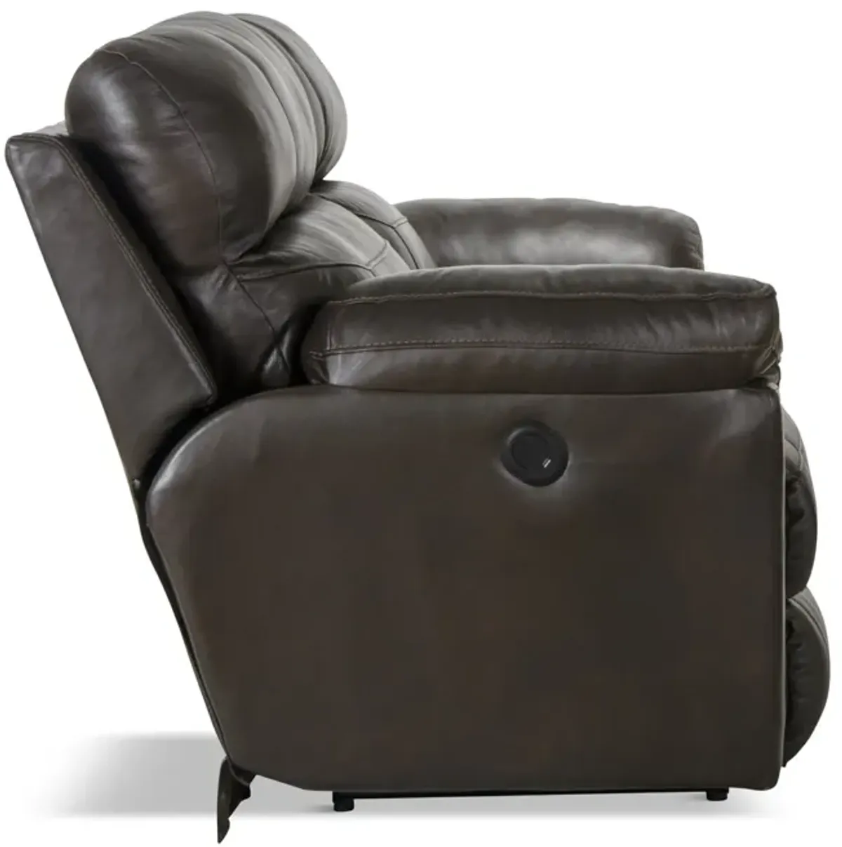 Watson Leather Power Sofa - Chocolate