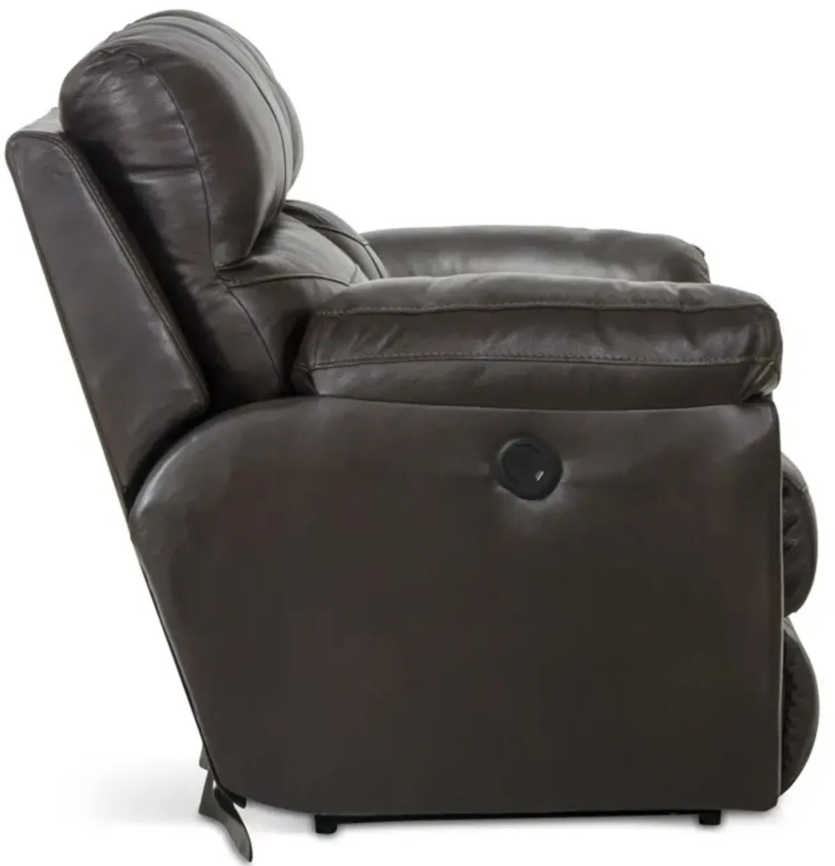 Watson Leather Power Loveseat - Chocolate