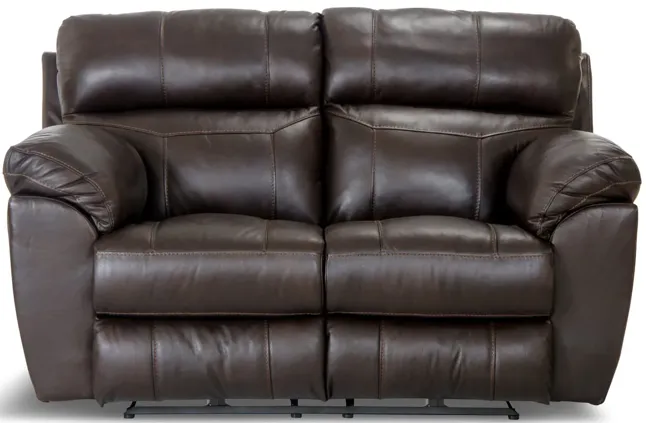 Watson Leather Power Loveseat - Chocolate