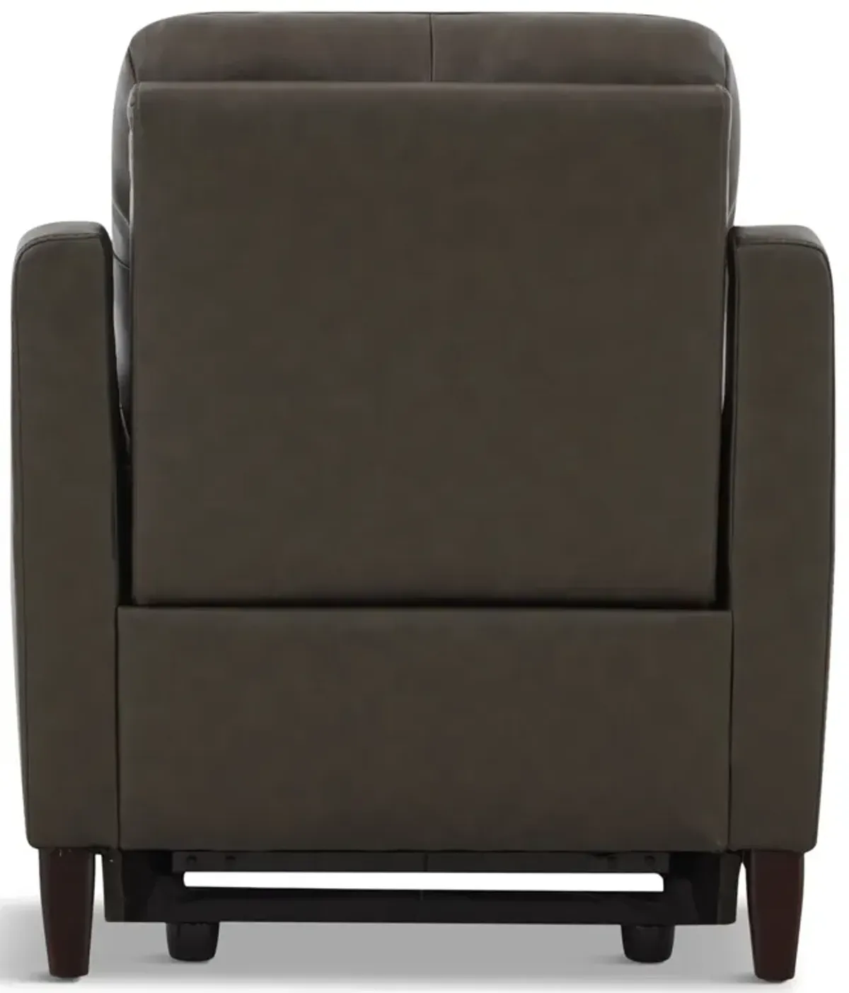 Atlas Leather Power Recliner - Charcoal