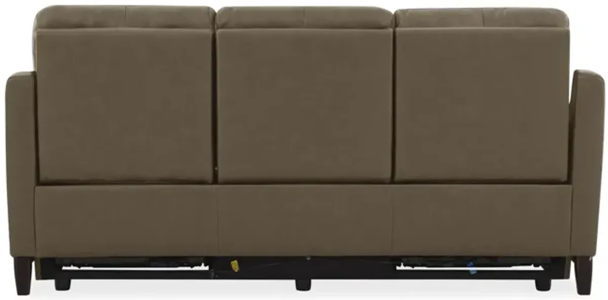 Atlas Leather Power Reclining Sofa - Sand