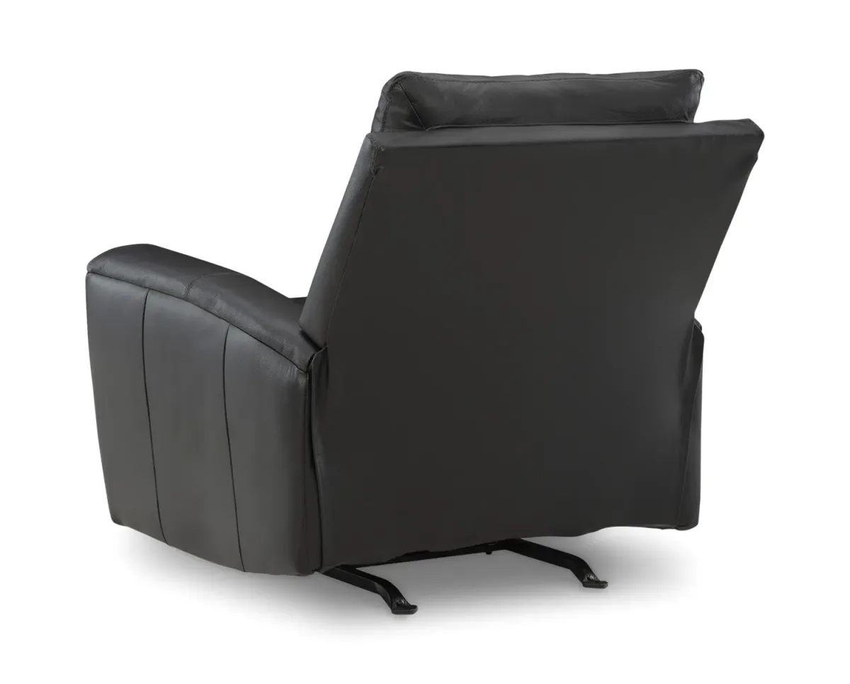 Yancy Leather Rocker Recliner