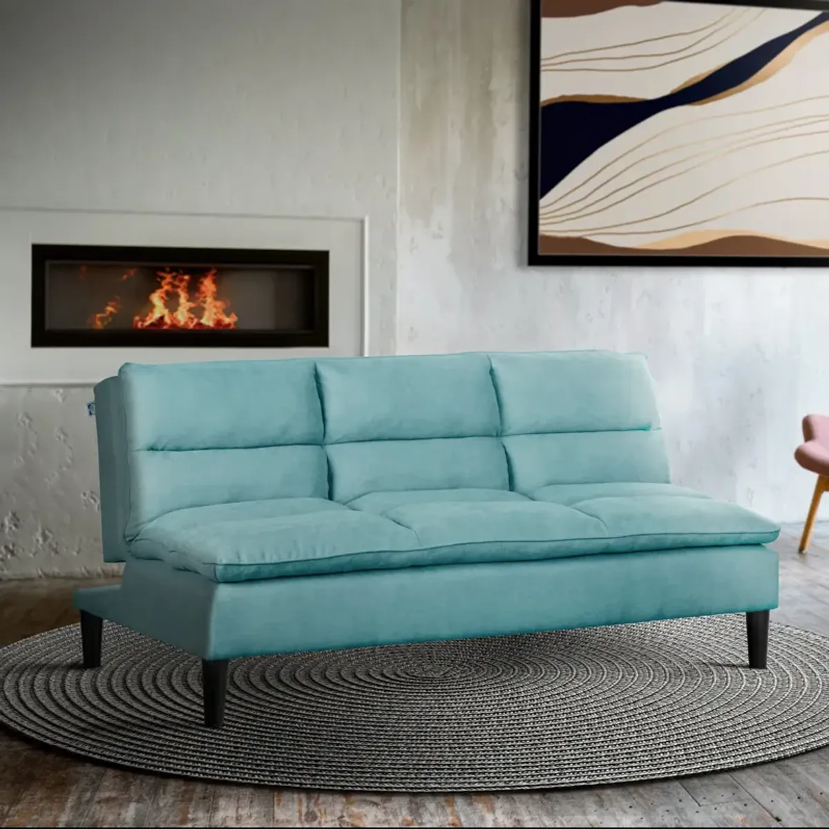 Pascal Convertible Sleeper Sofa - Horizon