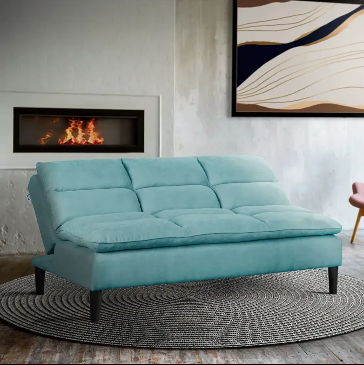 Pascal Convertible Sleeper Sofa - Horizon