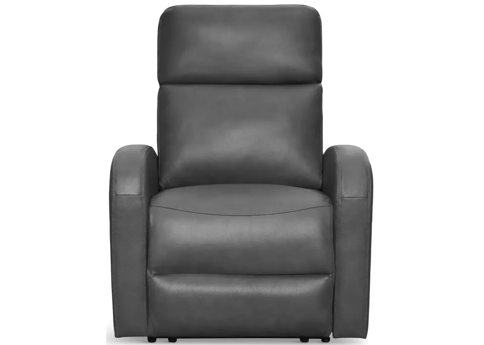 Quincy Leather Zero Gravity Power Recliner - Charcoal