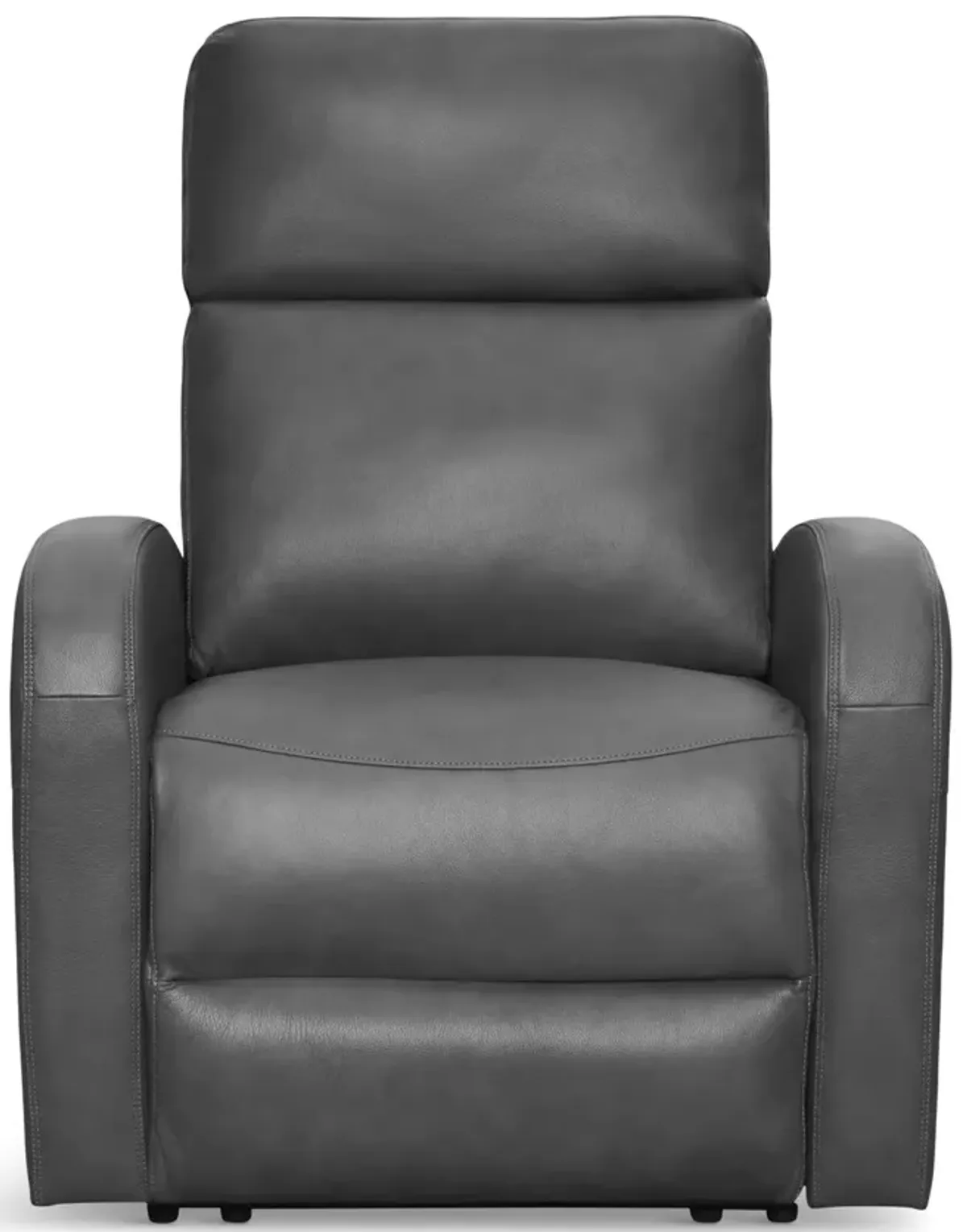 Quincy Leather Zero Gravity Power Recliner - Charcoal