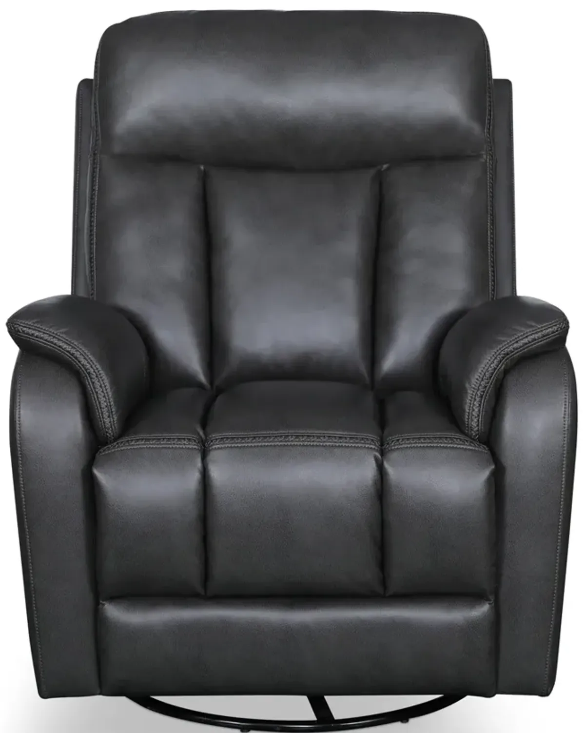 Silas Swivel Glider Recliner - Charcoal