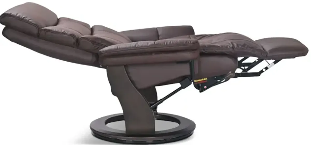 Oscar Swivel Recliner - Brown