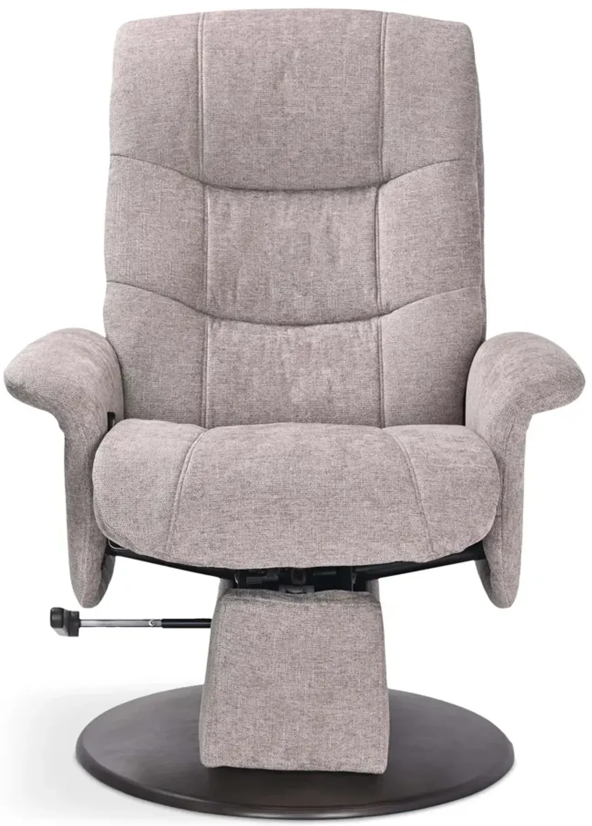 Dawn Swivel Glider Recliner   Ottoman - Truffle