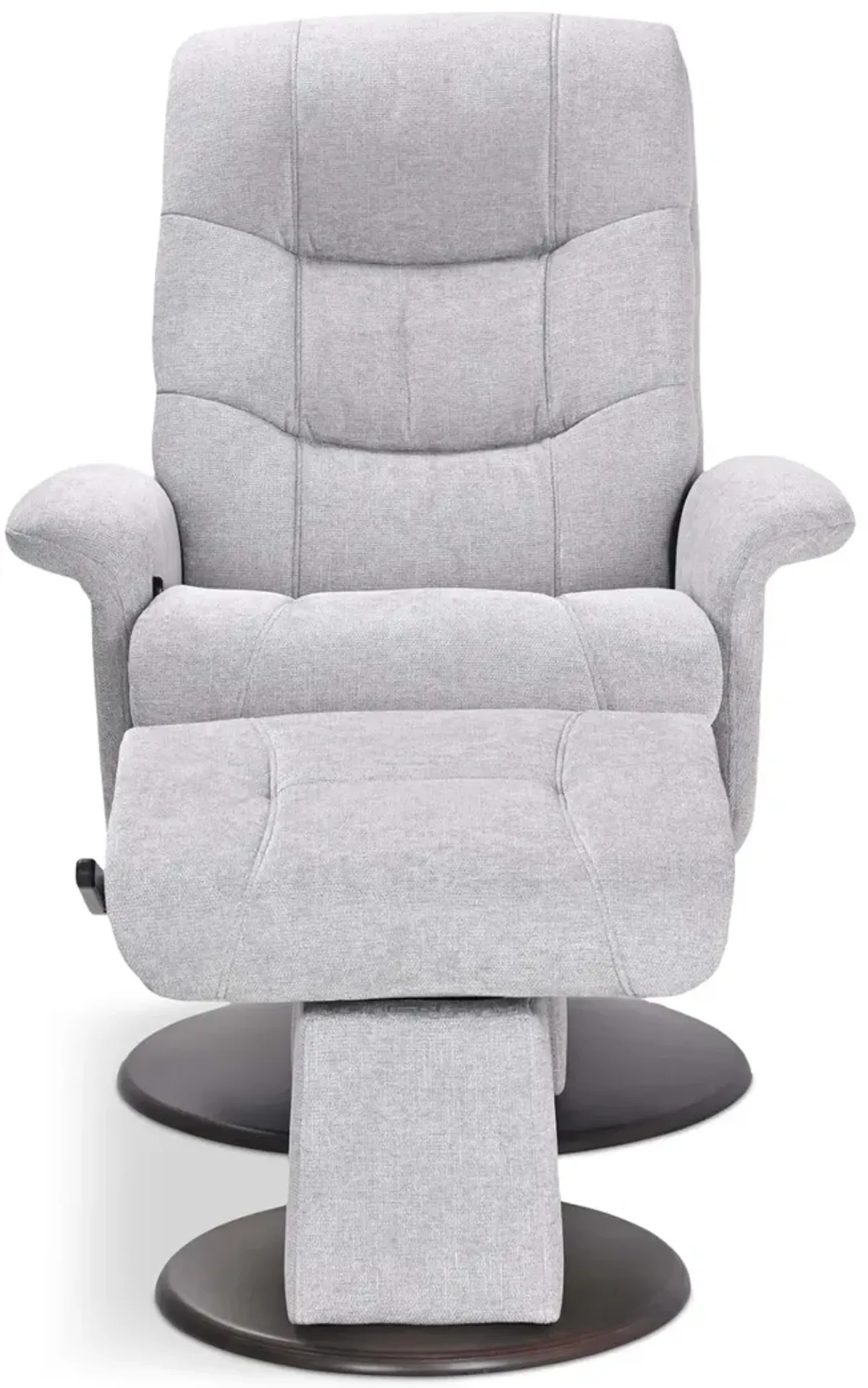 Dawn Swivel Glider Recliner   Ottoman - Cement