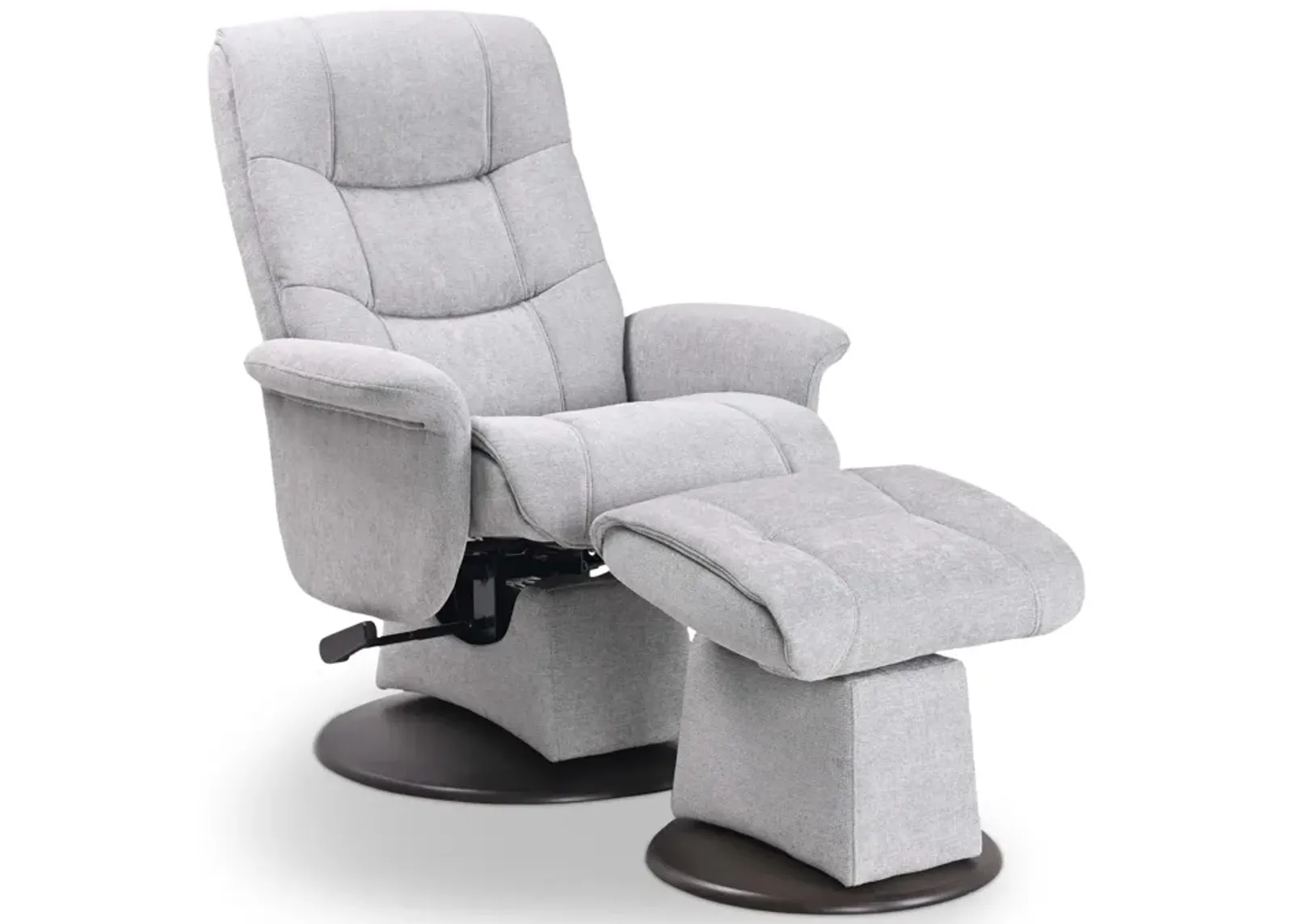 Dawn Swivel Glider Recliner   Ottoman - Cement