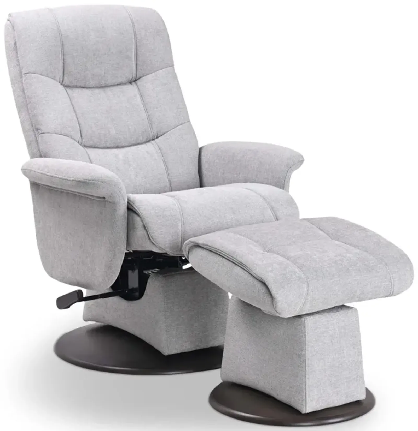 Dawn Swivel Glider Recliner   Ottoman - Cement