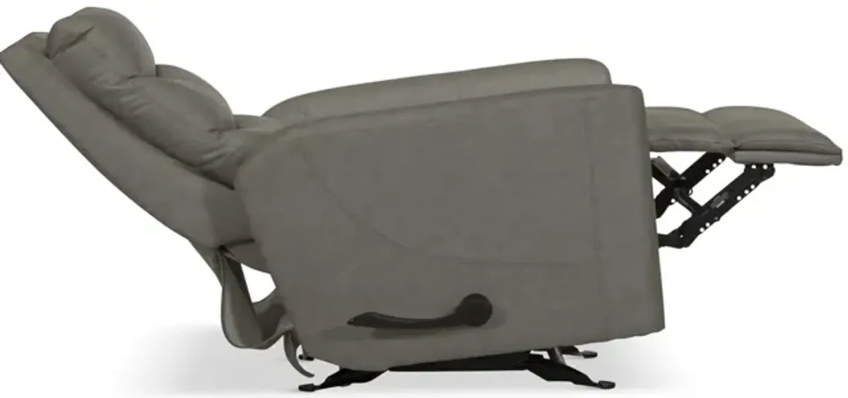 Merlin Glider Recliner - Silver