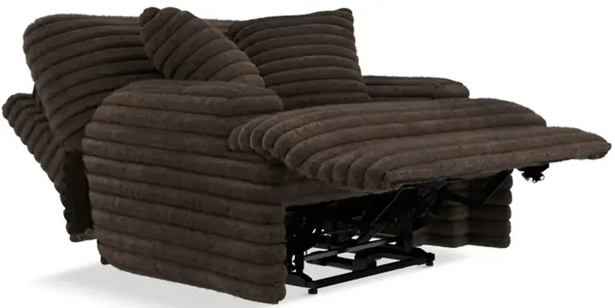 Portia Power Recliner - Chocolate