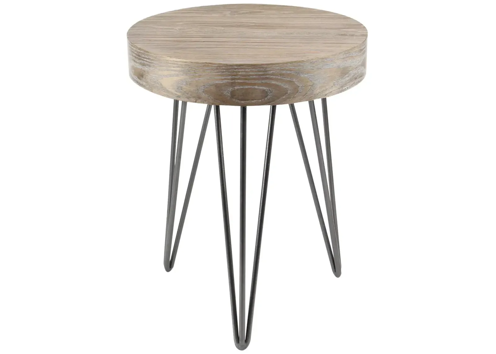 Breya Industrial Accent Table