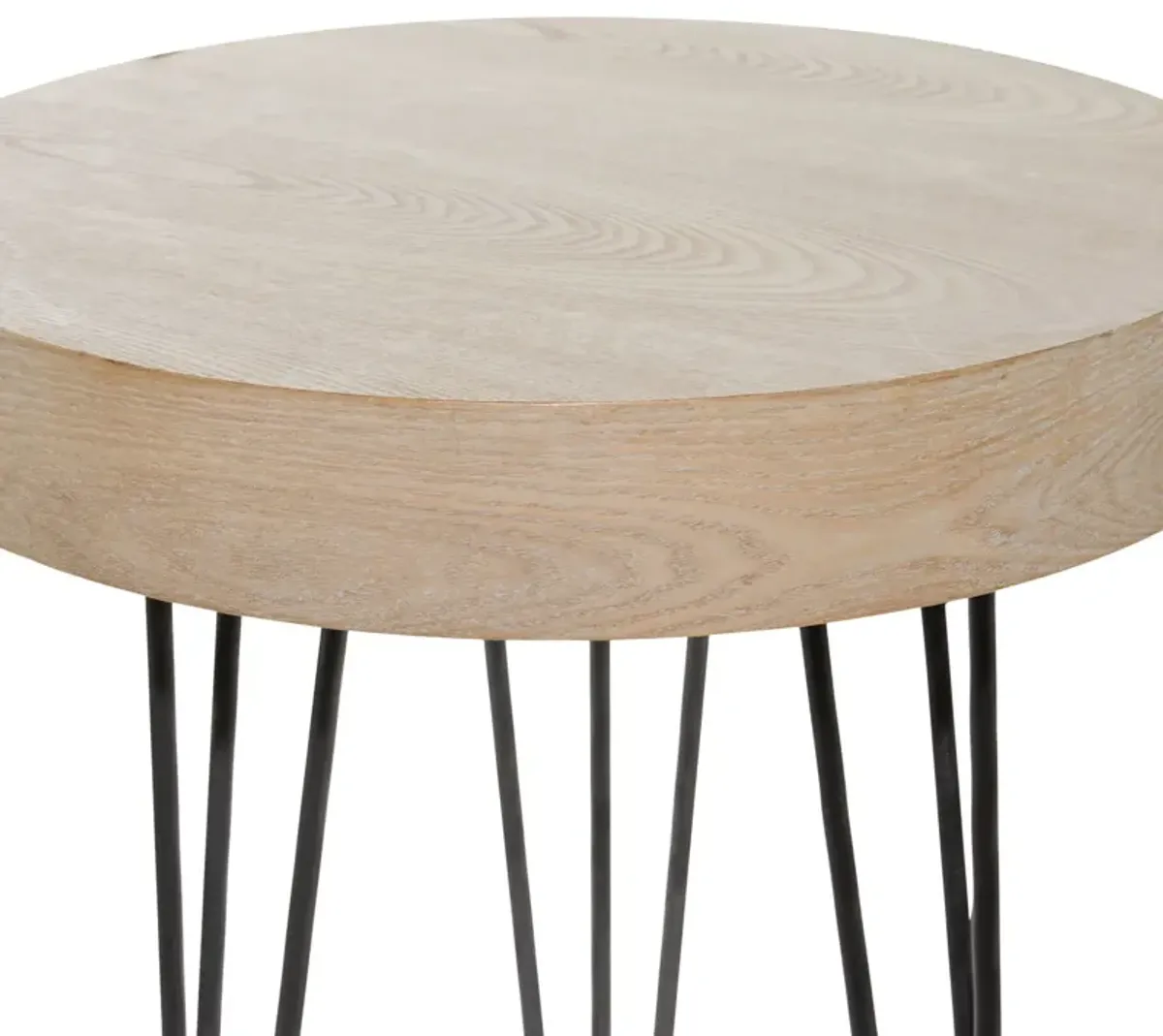 Breya Industrial Accent Table