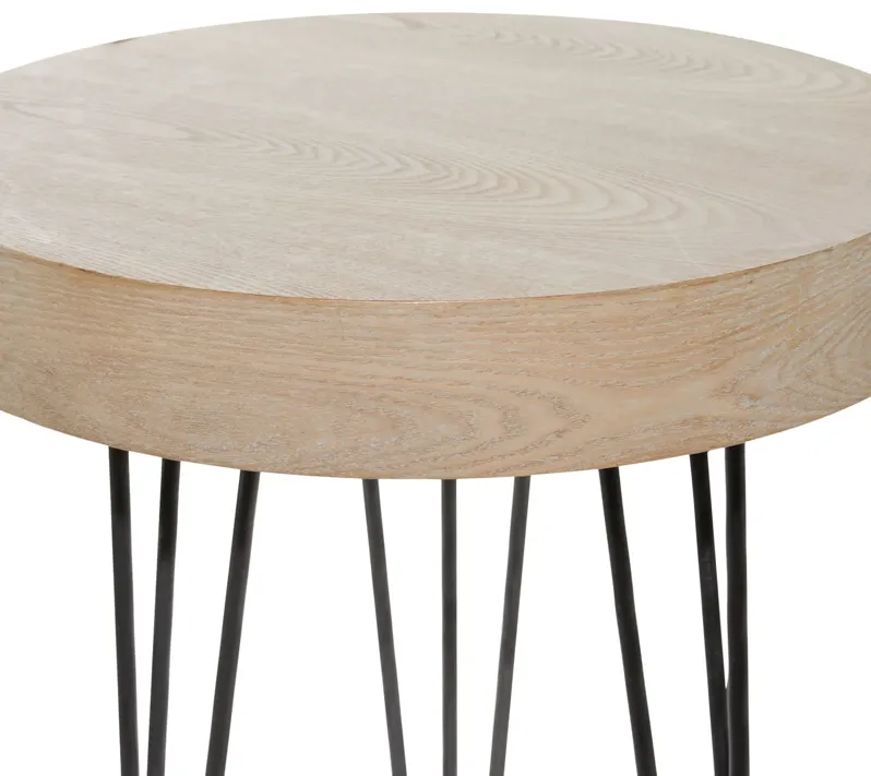 Breya Industrial Accent Table