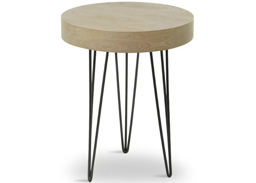 Breya Industrial Accent Table