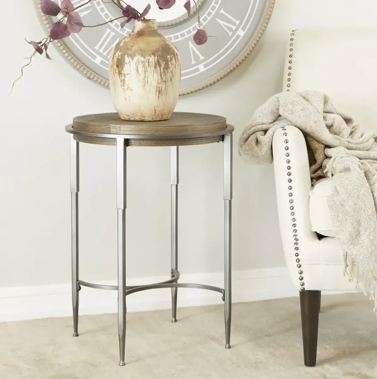 Brutus Industrial Accent Table