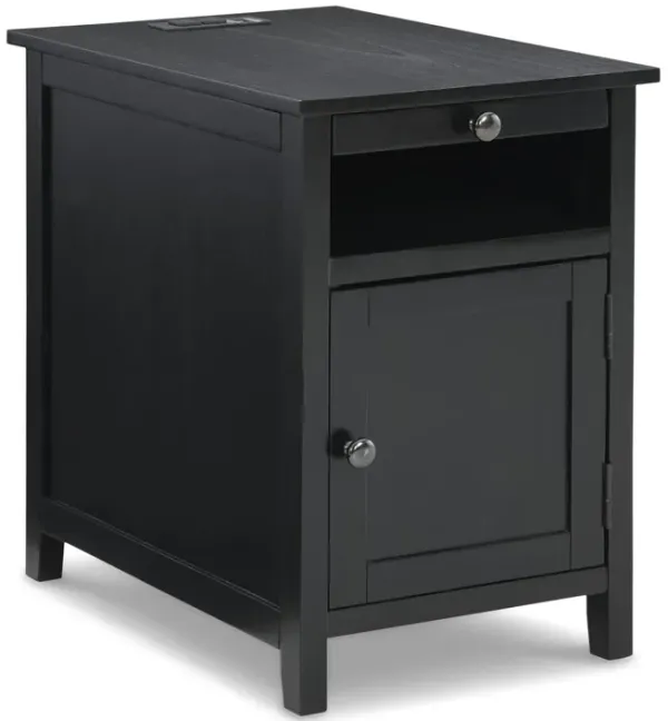 Townie Chairside Table - Black