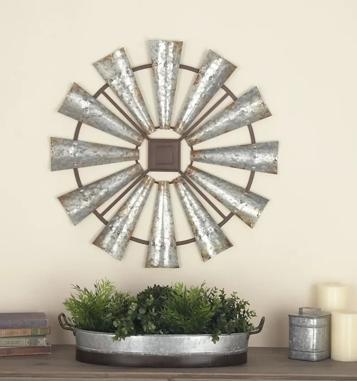 Windmill Metal Wall Decor 