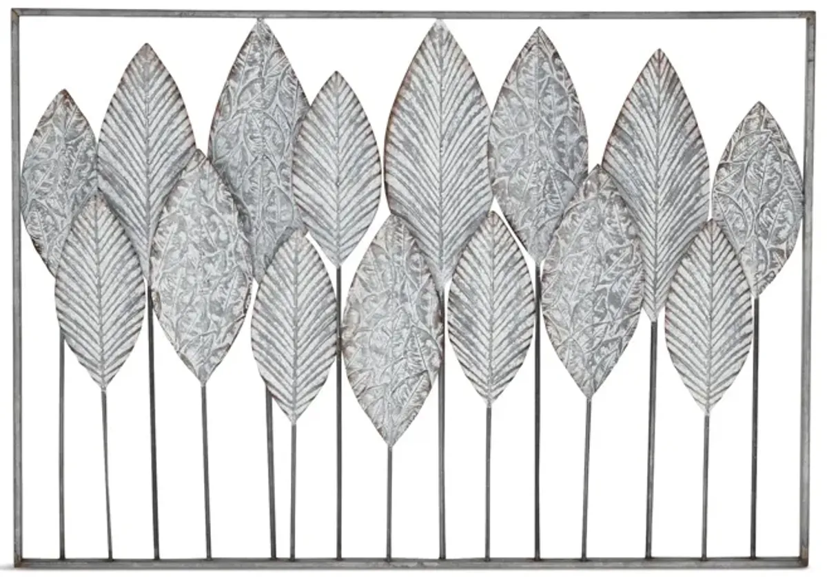 Brass Metal Leaves Wall Decor